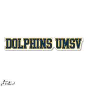 DOLPHINS UMSV Textured Sticker