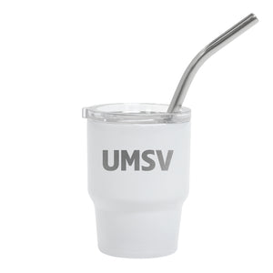 UMSV White Mini Mate Tumbler